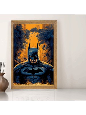Lioncraft Dc Batman Tablo, Wallpaper, Duvar Tablosu, Çerçeveli Cam Tablo 50X70CM