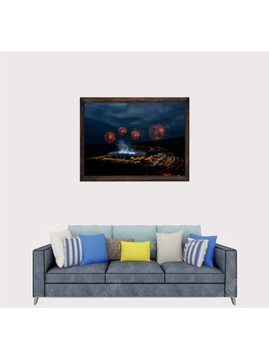 Lioncraft Trabzon, Trabzonspor Papara Park Stadyumu Çerçeveli Cam Duvar Tablosu 40X60 cm