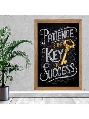 Lioncraft  Ingilizce Yazılı Tablo, Wallpaper, Duvar Tablosu, Çerçeveli Cam Tablo 50X70CM