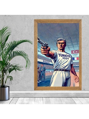 Lioncraft Yusuf Dikeç  Tablo, Çerçeveli Cam Tablo 50X70 cm