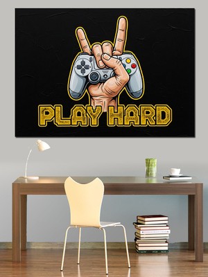 Karizma Tablo Sert Oyna Müzik Işareti Dekoratif Kanvas - Mdf Ahşap Tablo