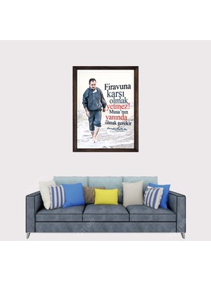 Lioncraft Muhsin Yazıcıoğlu D3 Çerçeveli Duvar Tablosu 40X60 cm