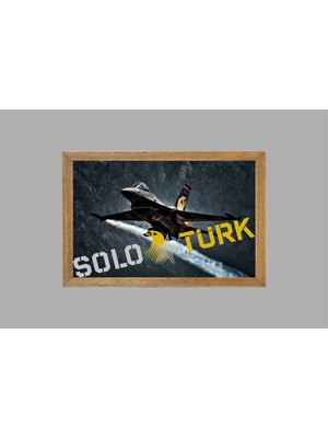 Lioncraft Solo Türk Tablo, Çerçeveli Cam Tablo 40X60 cm