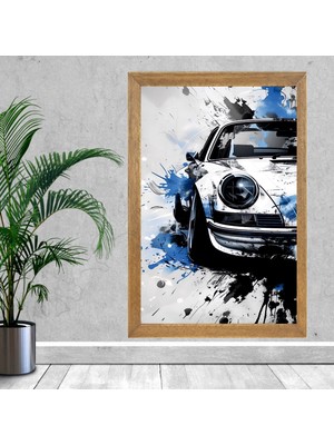 Lioncraft Araba Tablo, Wallpaper, Duvar Tablosu, Çerçeveli Cam Tablo 40X60CM