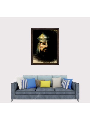 Lioncraft Sultan Alparslan Çerçeveli Duvar Tablosu 40X60 cm