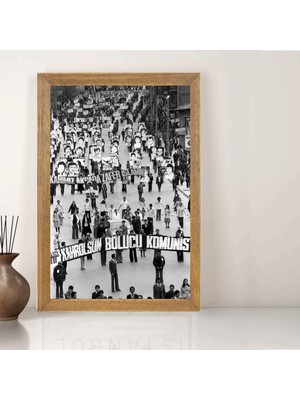 Lioncraft Türkçü Tablo, Çerçeveli Cam Tablo 50X70 cm