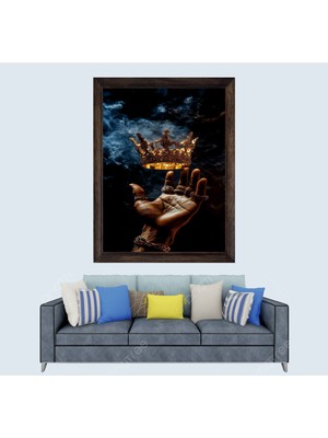 Lioncraft Kral Çerçeveli Duvar Tablosu 40X60 cm