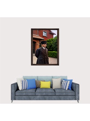 Lioncraft Türkçü, Mustafa Kemal Atatürk , Türk, Çerçeveli Cam Duvar Tablosu 40X60 cm SP13