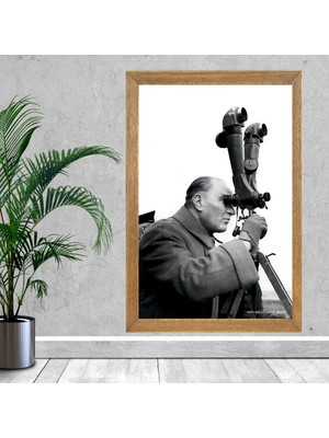 Lioncraft Mustafa Kemal Atatürk Tablo, Çerçeveli Cam Tablo 40X60 cm