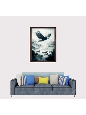 Lioncraft Kartal 1 Çerçeveli Duvar Tablosu 40X60 cm