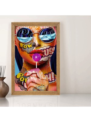 Lioncraft Tablo, Çerçeveli Cam Tablo 40X60 cm