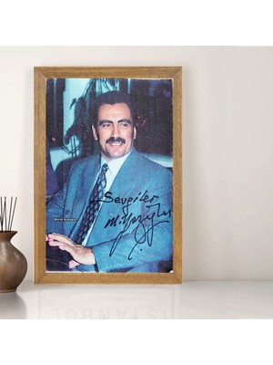 Lioncraft Muhsin Yazıcıoğlu  Tablo, Çerçeveli Cam Tablo 50X70 cm