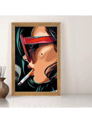 Lioncraft Tablo, Çerçeveli Cam Tablo 40X60 cm