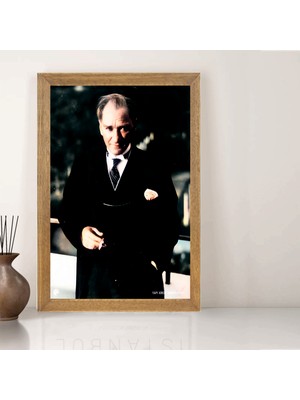 Lioncraft Mustafa Kemal Atatürk Tablo, Çerçeveli Cam Tablo 40X60 cm