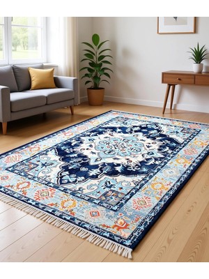 Vintage Desen Modern Halı Dekoratif Kilim