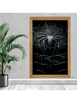 Lioncraft Örümcek Adam Tablo, Çerçeveli Cam Tablo 40X60 cm