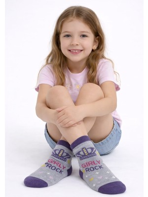 Gigi Giyim Kraliçe Tacı Kız Çocuk Soket Çorap