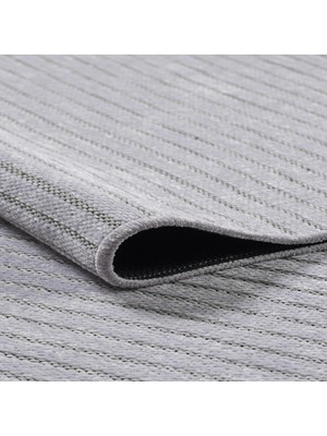 Oreyra Bej Şönil Kaymaz Pamuk Taban Makinede Yıkanabilir Modern Salon Koridor Hol Oturma Çocuk Mutfak Halı / Kilim / Yolluk