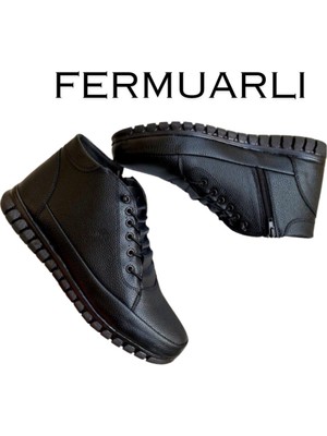 Belirtilmemiş Akıllı Bağcık Fermuarlı Kaymaz Taban Ortopedik Su Geçirmez Taba Renk Bot