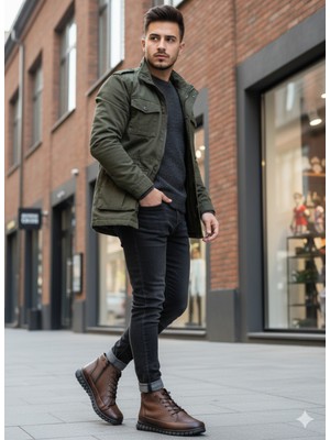 Belirtilmemiş Akıllı Bağcık Fermuarlı Kaymaz Taban Ortopedik Su Geçirmez Taba Renk Bot