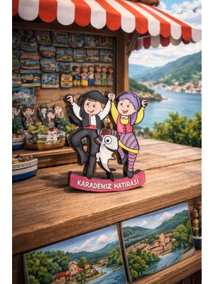 Seymen Bıçakçılık Karadeniz Hatırası Magnet | Karadeniz Figürlü Buzdolabı Magneti | 1 Adet