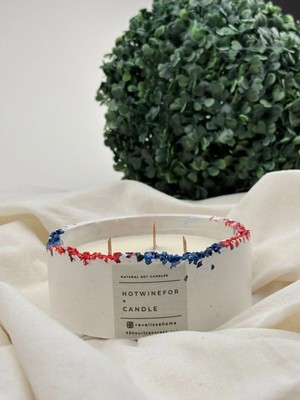 Sıcak Şarap Kokulu Mum, Dekoratif Beton