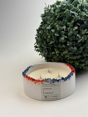 Limon Aromaterapi Kokulu Mum, Dekoratif