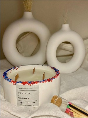 Vanılya Kokulu Mum, Dekoratif Beton