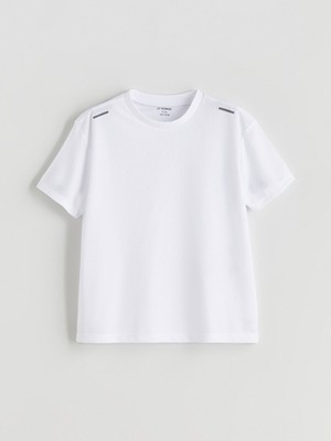 Lc Waikiki Yeni Sezon Bisiklet Yaka Baskılı Erkek Çocuk Tişört