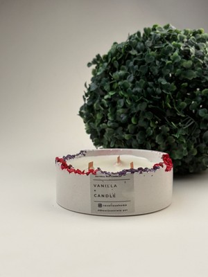 Vanılya Kokulu Mum, Dekoratif Beton