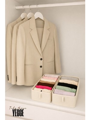 Yegge 2 Adet Çekmece ve Dolap Içi Düzenleyici, Raf Düzenleyici, 40X18X10 Çorap ve Çamaşır Organizer