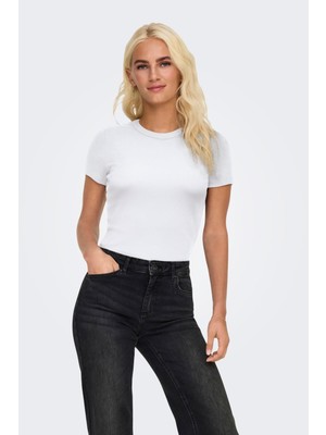 Only Kadın Bisiklet Yaka Basic Tişört - Val Life