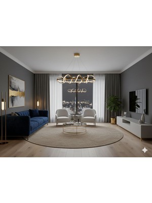 Işıltı Avize Lale Yemek Masası Ledli Avize