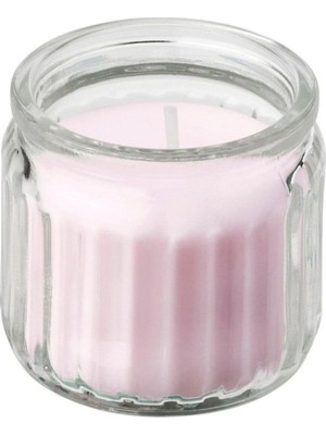 IKEA Lugnare Bardakta Kokulu Mum , Pembe, 12 Saat, Yasemin