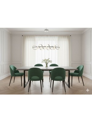 Işıltı Avize Lale Yemek Masası Ledli Avize