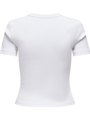 Only Kadın Bisiklet Yaka Basic Tişört - Val Life