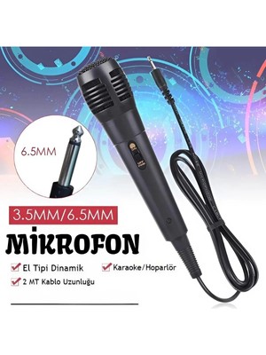 FRY Karaoke Mikrofon Kablolu Mikrofon 6.5 mm Karaoke Mikrofonu ( Lisinya )
