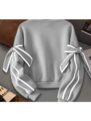 Başak Collection Kadın Uzun Kollu Ara Biye ve Fiyonk Detay Bluz