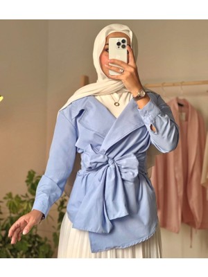 Libreprive Bağlamalı Şık Tasarım Salaş Gömlek