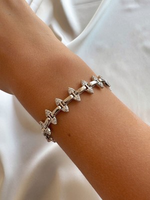 Aurah Silver Zikzak Bileklik