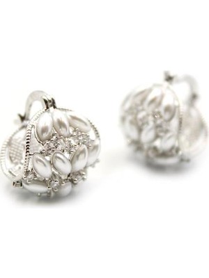 Najmaddin Inci Halka Küpe - Gümüş