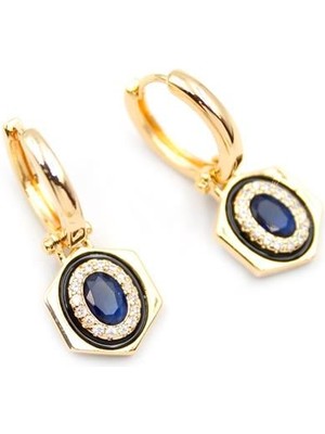 Najmaddin Taşlı Küpe - Mavi