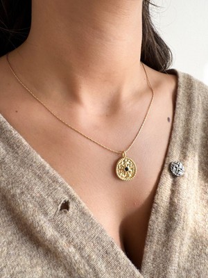 Aurah Vintage Madalyon Kolye