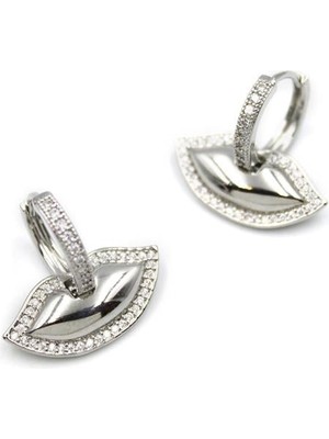 Najmaddin Dudak Küpe - Gümüş