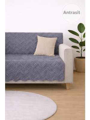 Sycamore Home Koltuk Örtüsü 175X215 cm – Kaymaz Şönil Kumaş, Yıkanabilir Çekyat & Kanepe Örtüsü (Bej / Krem / Taş / Gri / Vizon)