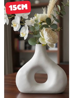 Genç 3D Modern Delikli Merkez Vazo | Centerpiece Modern Hole Vase | Minimal Dekoratif Vazo