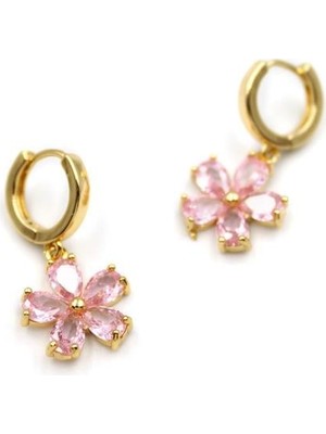 Najmaddin Çiçek Küpe - Pembe