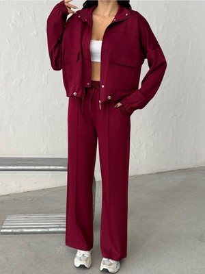 Bejna Kadın Bomber Ceket Pantolon Modal Dokulu Takım