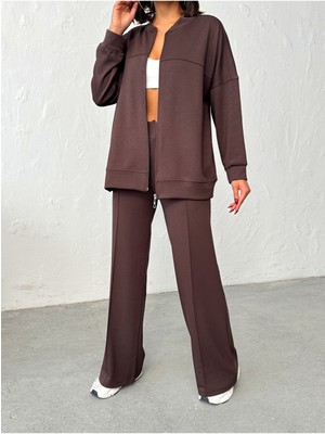 Bejna Kadın Yumuşak Modal Dokulu Oversize Alt-Üst Takım