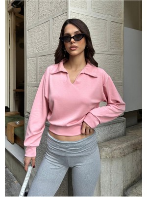 Bejna Kadın Polo Yaka Modal Dokulu Soft Bluz